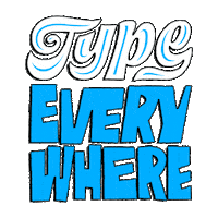 letrastica typography lettering type letras Sticker