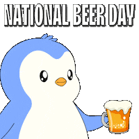 Beer Cheers Sticker by Pudgy Penguins