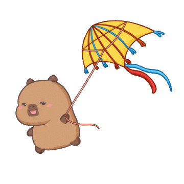 Happy Kite Flying Sticker