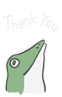 ありがとう Sticker by 河童堂