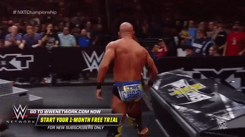 giphygifmaker wwe clapping proud tommaso ciampa GIF