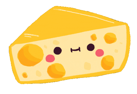 Cheese Sticker by ellievsbear