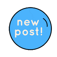 cleanbar blue new post bubble local Sticker