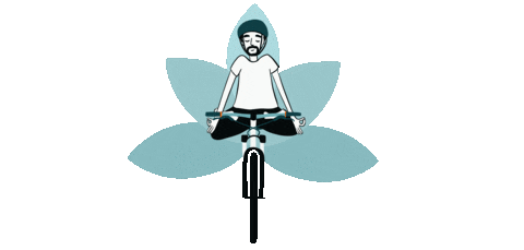 Bike Yoga Sticker by Rainette