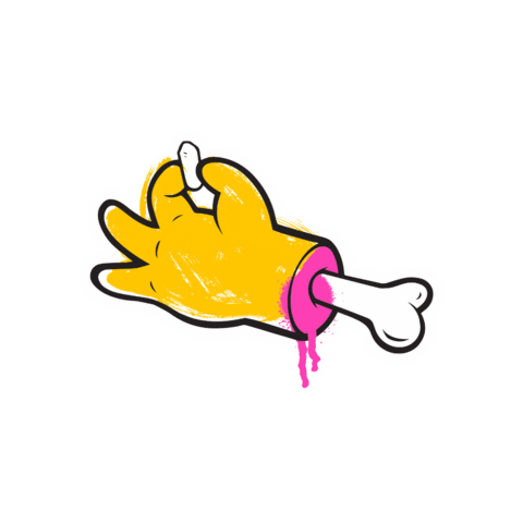 Hand Simpsons Sticker