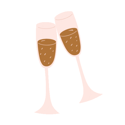 Cheers Yas Sticker by Let's Party Prettier