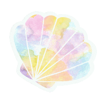 Stompface summer rainbow beach ocean Sticker