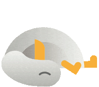 Tired Sea Gull Sticker