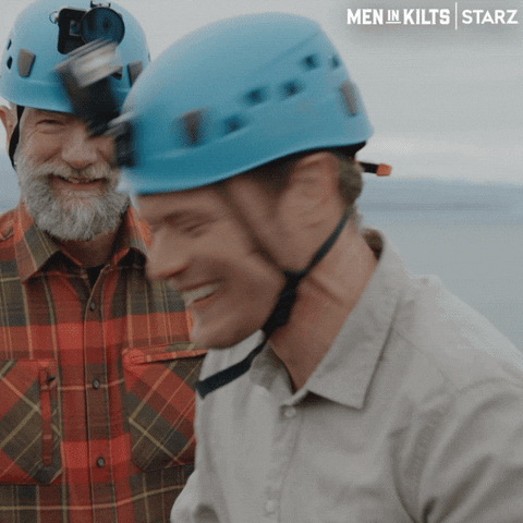 Happy Sam Heughan GIF by Men in Kilts: A Roadtrip with Sam and Graham