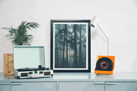 Threadless art design space frame GIF