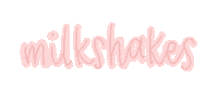 lululetter drinks milk handwriting shakes Sticker