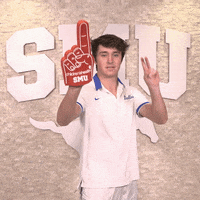 Mens Tennis GIF by SMU Mustangs