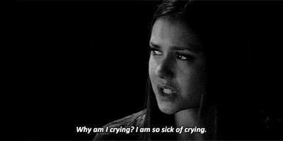 the vampire diaries crying GIF