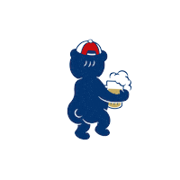 ob-lager dancingbear oblager 오비라거 랄라라 Sticker