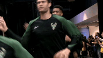 high five milwaukee GIF by NBA