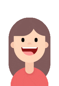 Girl Smiling Sticker