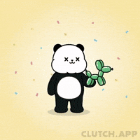 Balloon Dog Good Job GIF by Kanpai Pandas