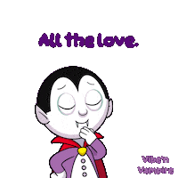 All The Love Halloween Sticker by VeeFriends