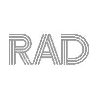 Rad Sticker by Rockford Art Deli