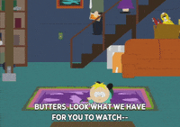 butters stotch couch GIF by South Park 