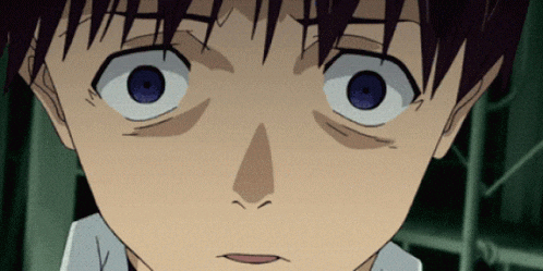 Shinji Shaking GIF