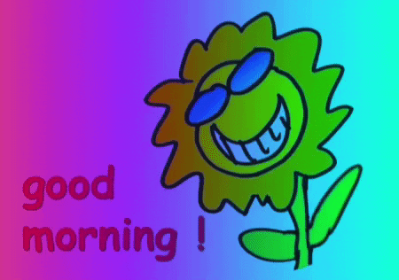 Sunflower Happy Morning GIF by David V Golden