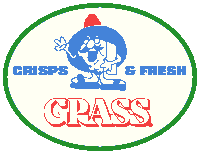grassmag fruit fresh grass label Sticker