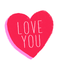 I Love You Heart Sticker by ank_illustrates