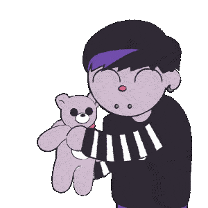 bananymousse love sad birthday hug Sticker