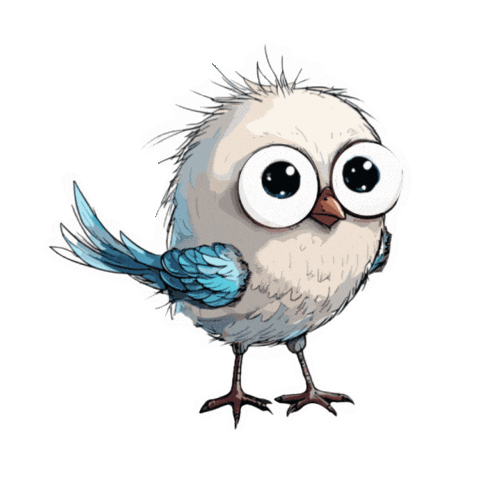 Cute Bird Sticker by ViaLucia