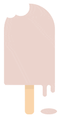 bovenwesten pink icecream warm melt Sticker