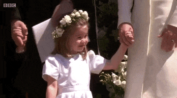 princess charlotte royalwedding GIF by BBC