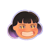 Bonniefries girl money purple bonniefries Sticker