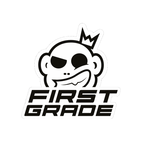 FirstGradeDenmark giphygifmaker logo monkey fg Sticker