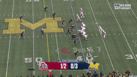 Carnell Tate battles for yardage Carnell Tate battles for yardage