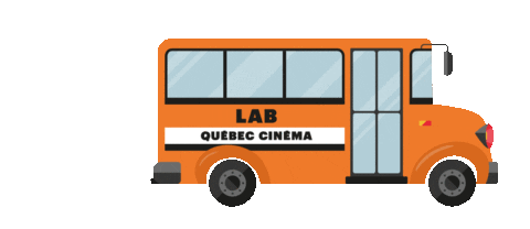 Cinema Bus Sticker by Québec Cinéma