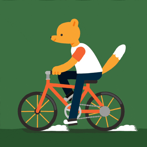 Fox Bike GIF by Alberto Pozo