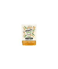 GetMIGHTY vegan protein leeds caramel Sticker