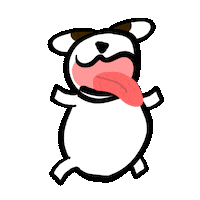 Dog Sleeping Sticker by Poku Meow
