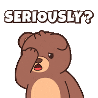 Teddy Bear Wow Sticker by BEARISH