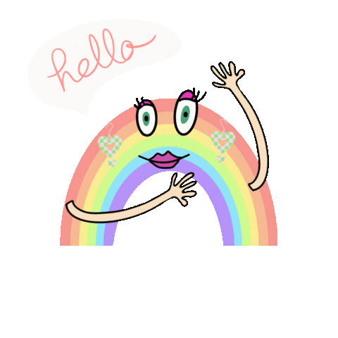 Color Hello Sticker