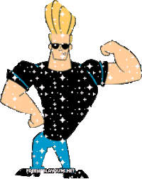 johnny bravo STICKER