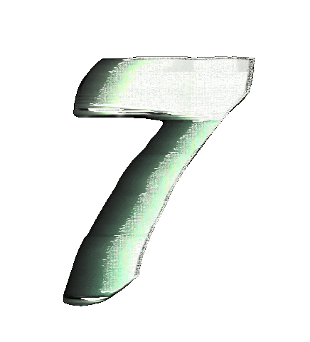 Glitch Numbers Sticker by #BASILIO