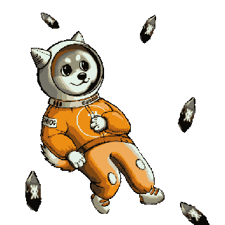 Moon Dog Sticker by $DOG