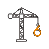 Crane Baustelle Sticker by pkb-consulting