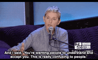 ellen degeneres mic GIF