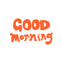 Typography Morning Sticker