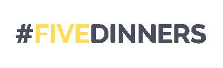 FiveDinners dinner time dinnertime meal planning mealplanning Sticker