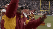 Excited Washington Football Team GIF by NFL