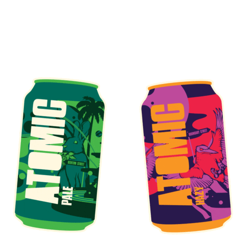 ATOMICBREWERY beer cheers beers hazy Sticker